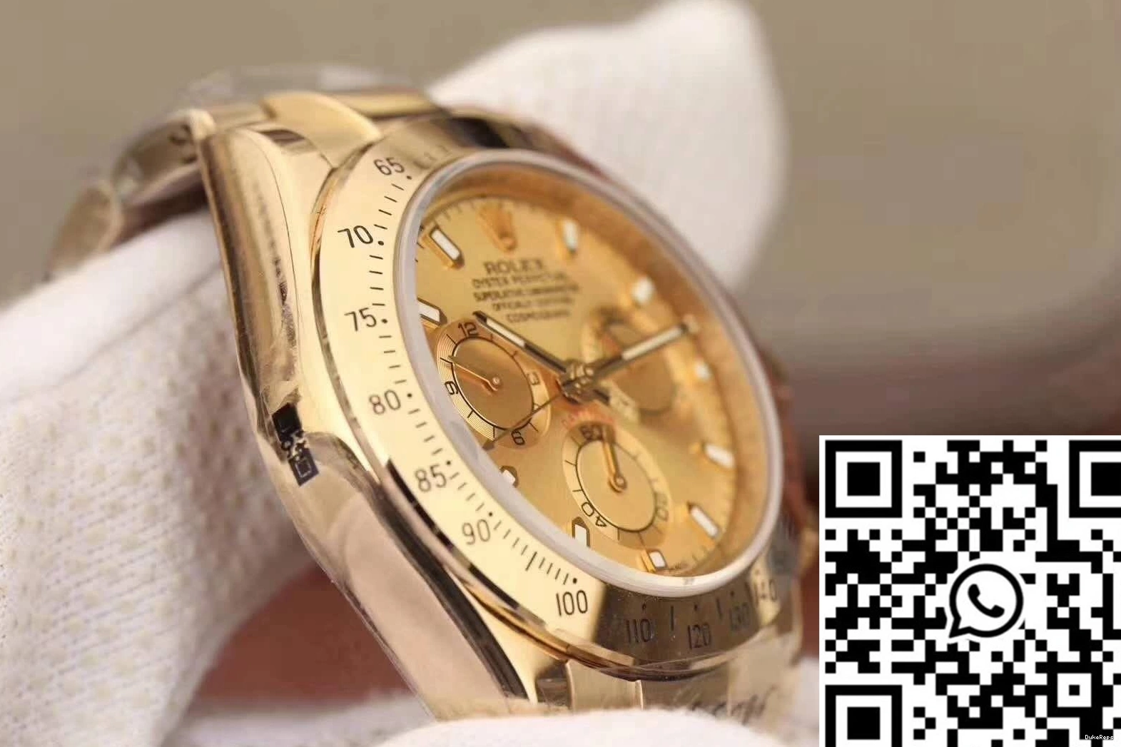Factory 116503 Daytona Rolex Cosmograph Gold Dial JH 0307